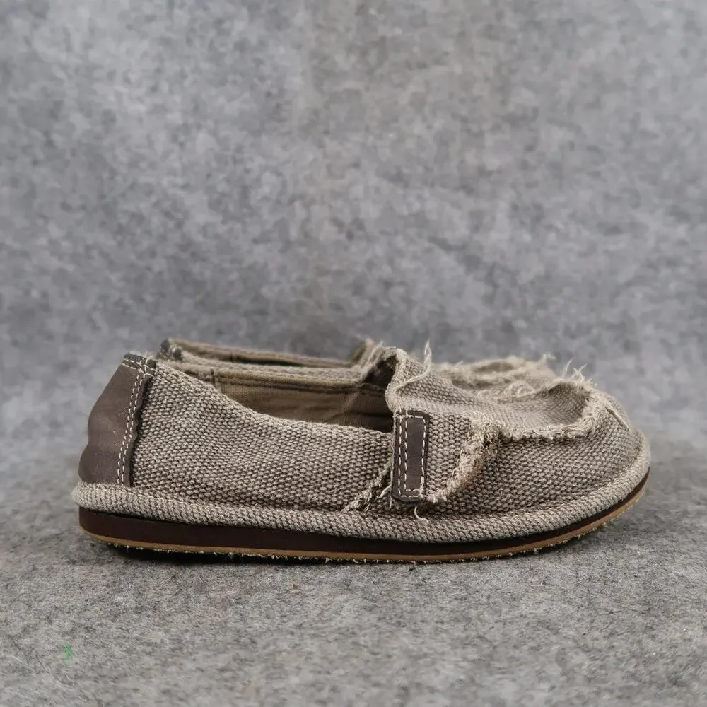 The Childrens Place Shoes Kids 1 Casual Slip On Moc Loafer Flat Raw Edge Surf